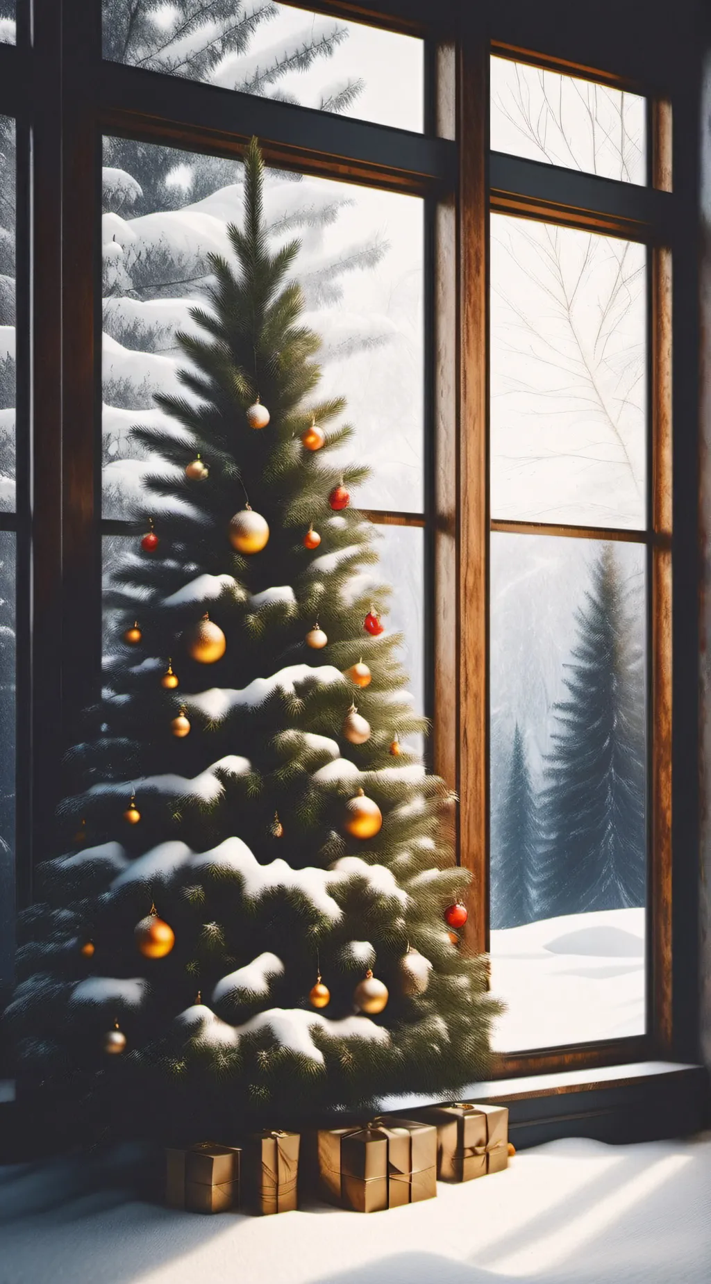 ai character: MHA Christmas  background