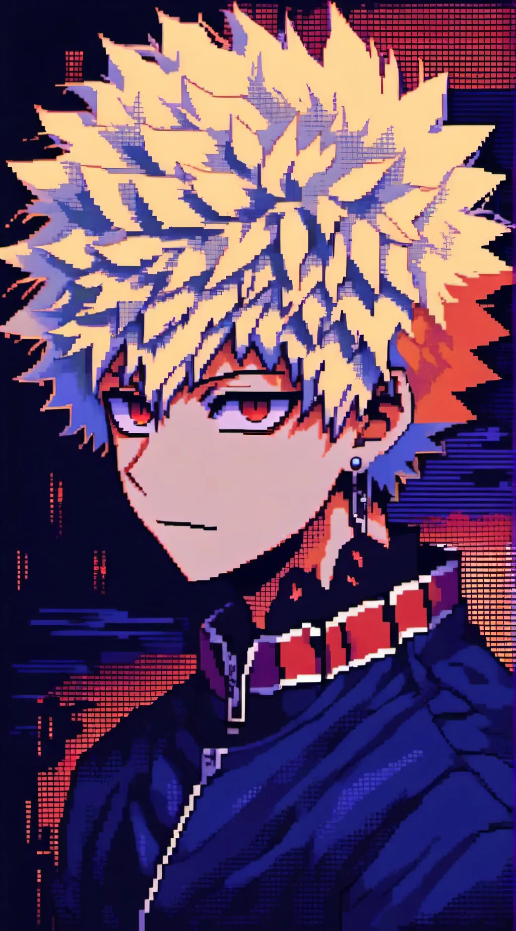 ai character: Bakugo Katsuki background