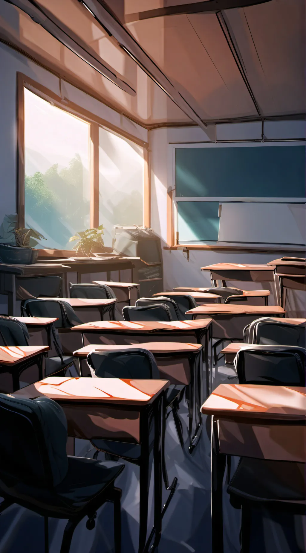 ai character: Classroom background