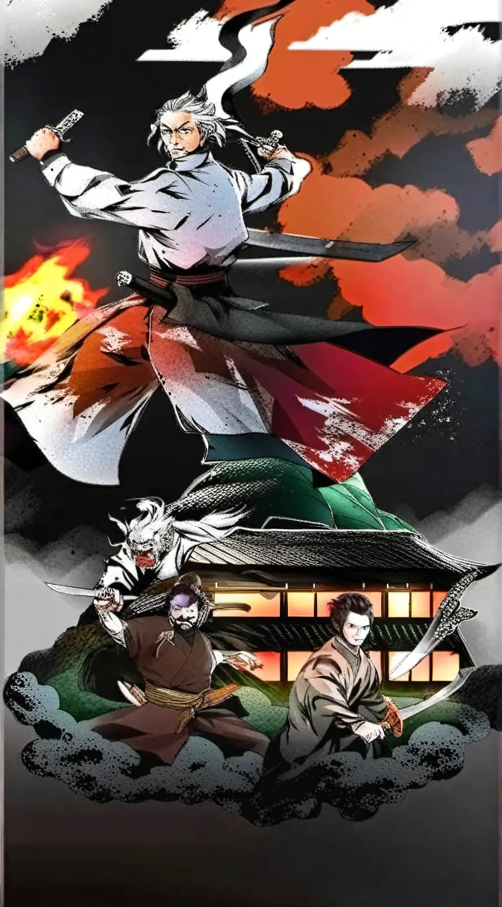 ai character: demon slayer  background