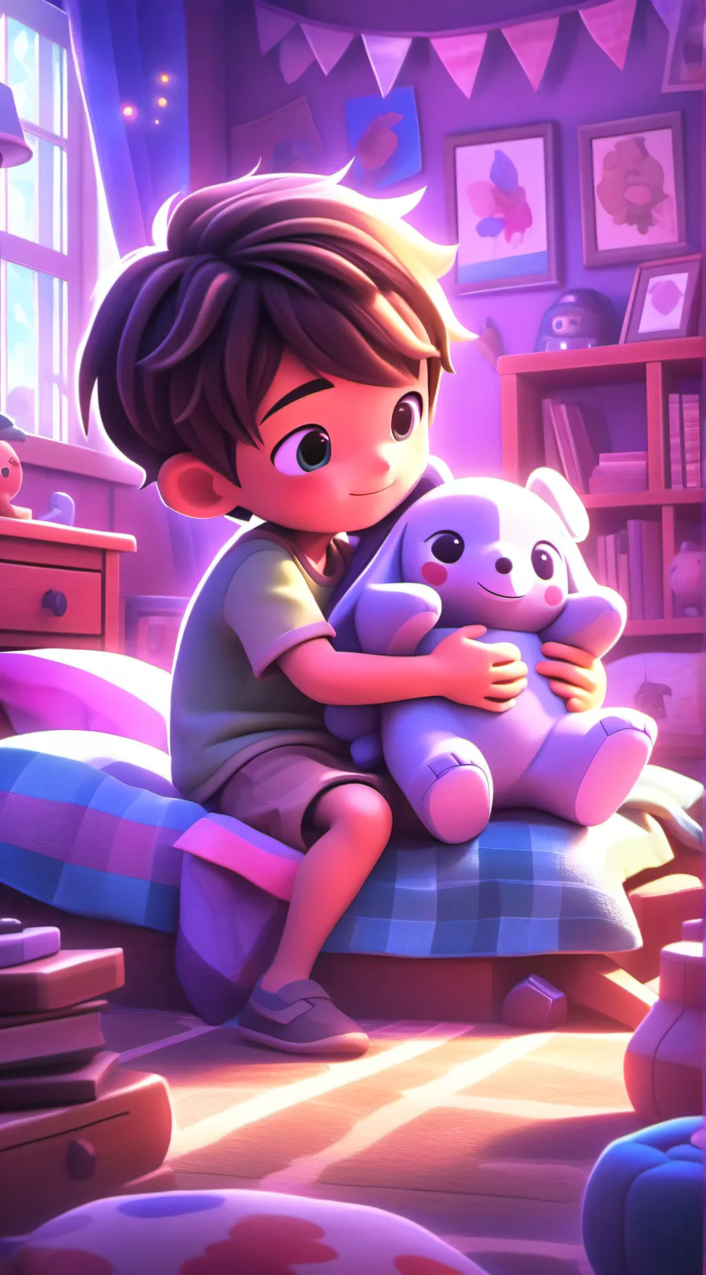 ai character: A child background