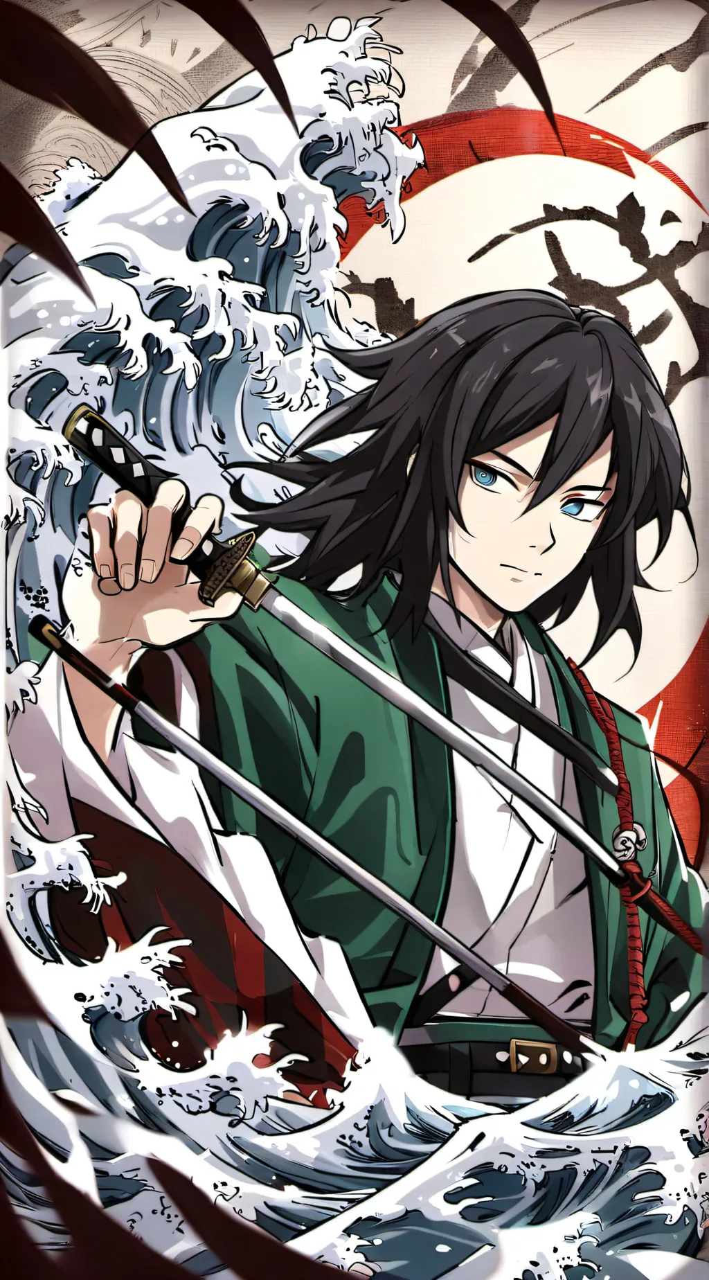ai character: Giyuu tomioka background