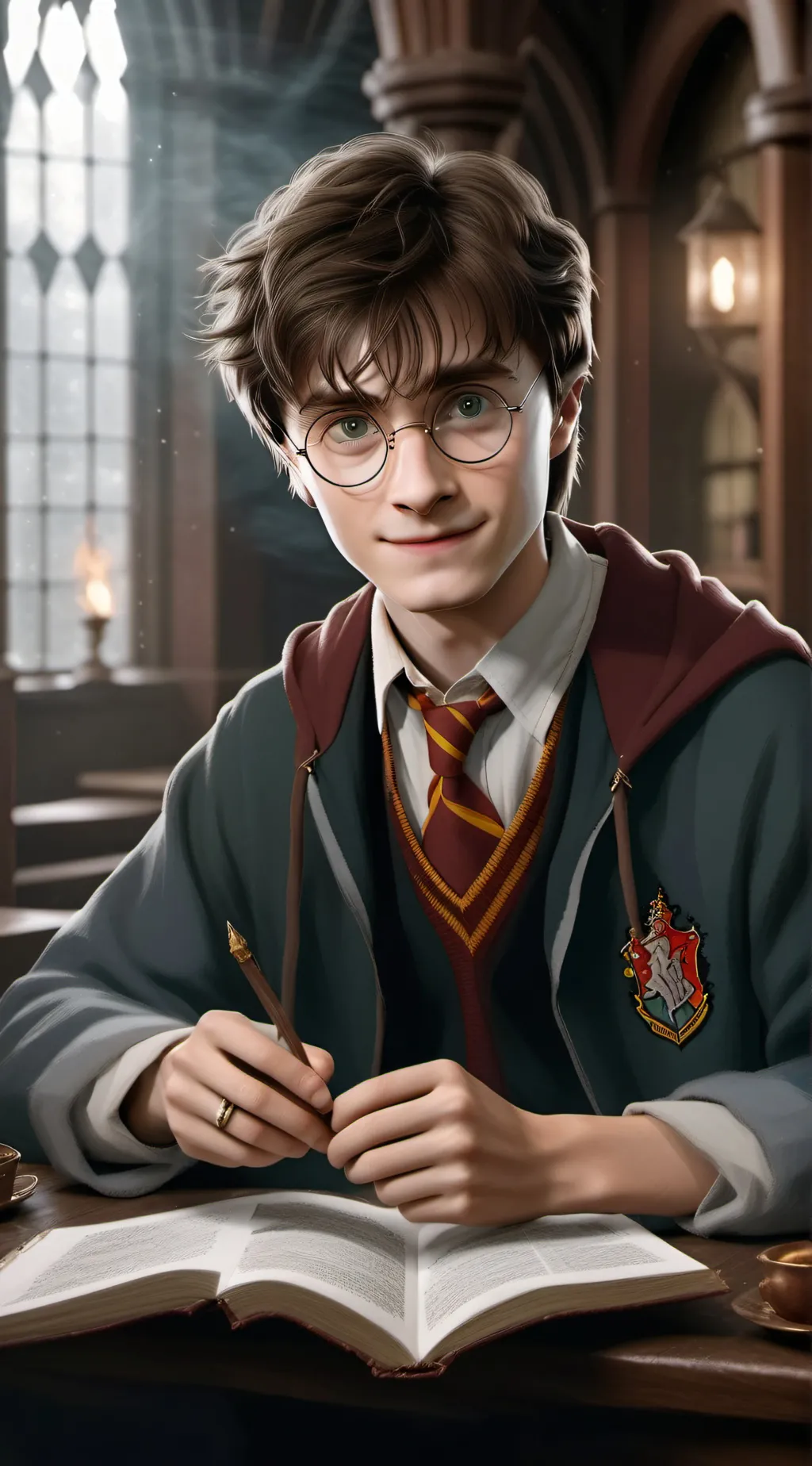 ai character: .*Harry Potter*. background