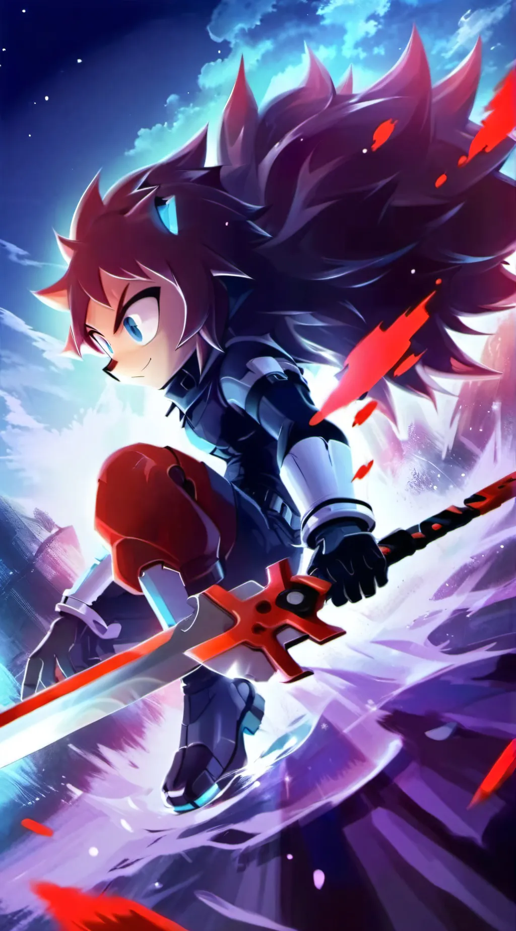 ai character: shadow the hedgeho background