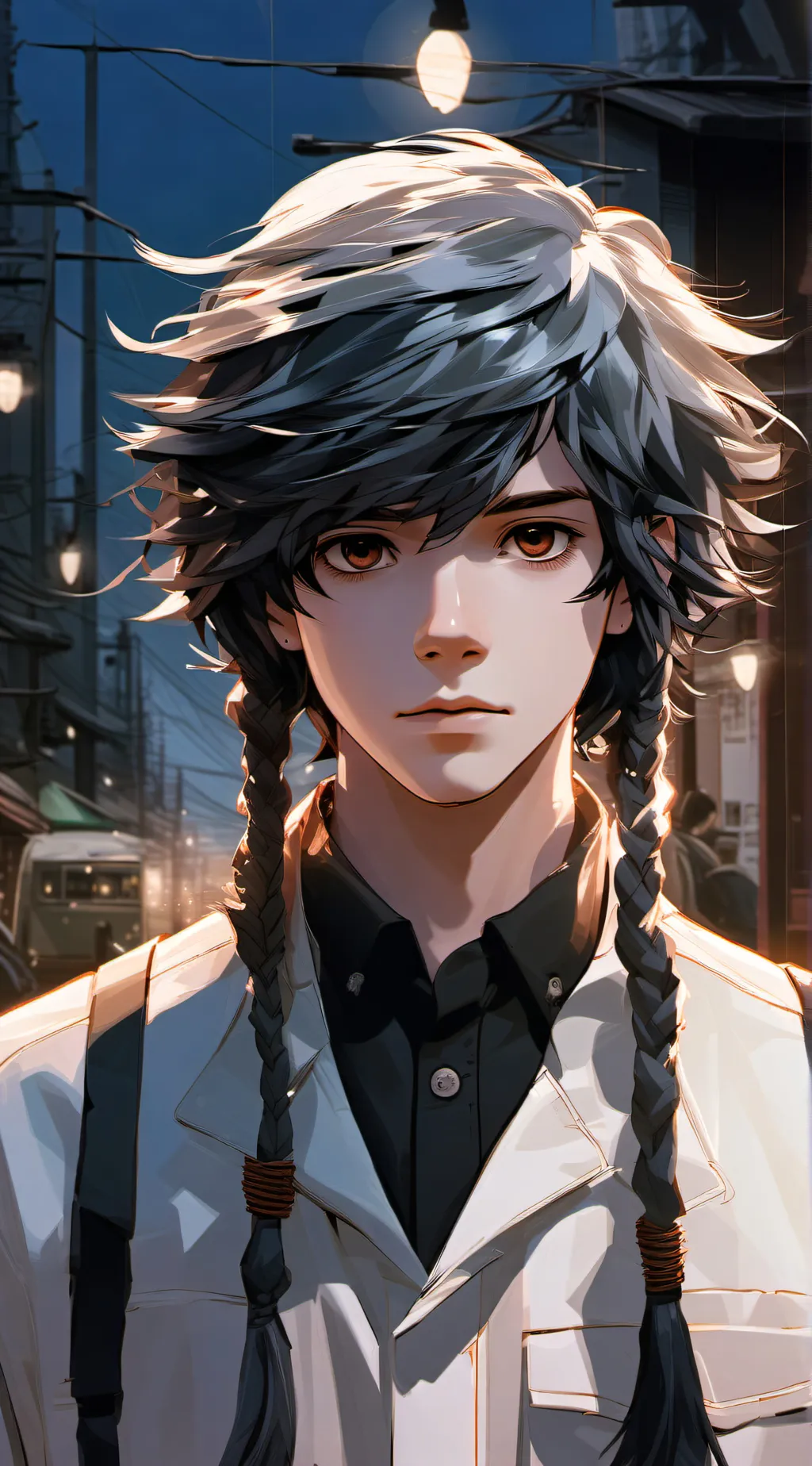ai character: White boy carl background