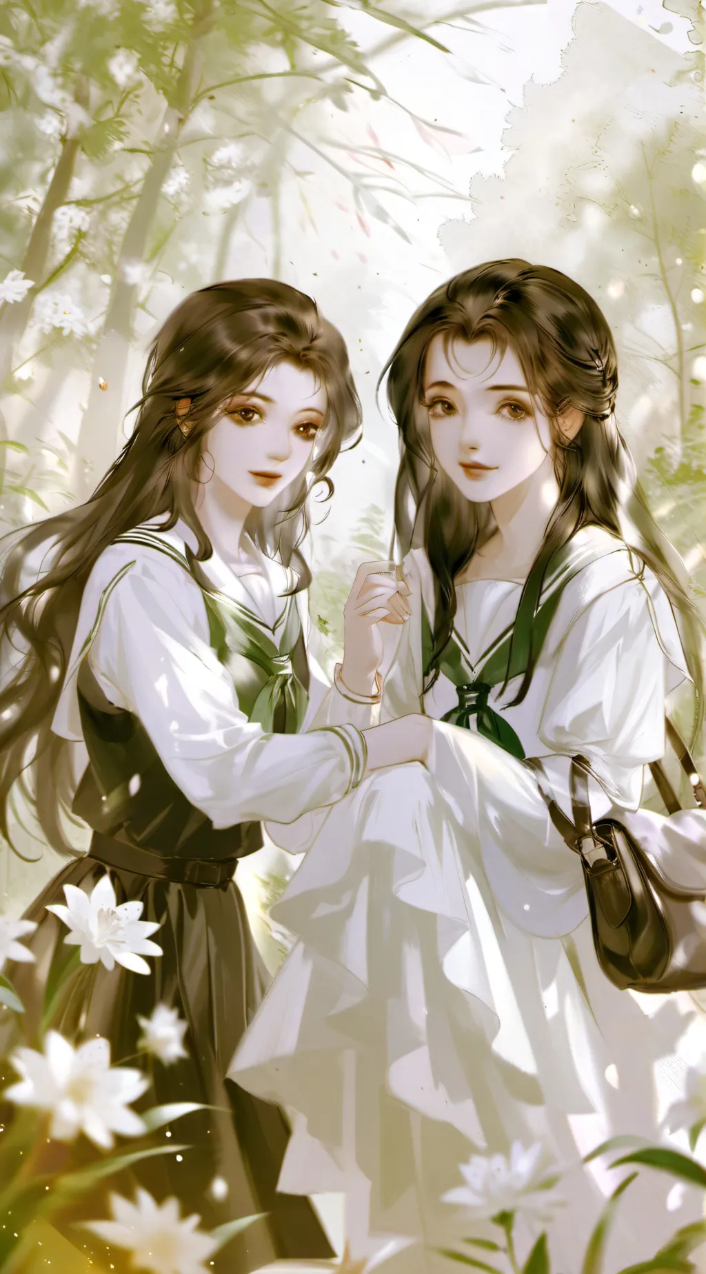 ai character: sofia and simona background
