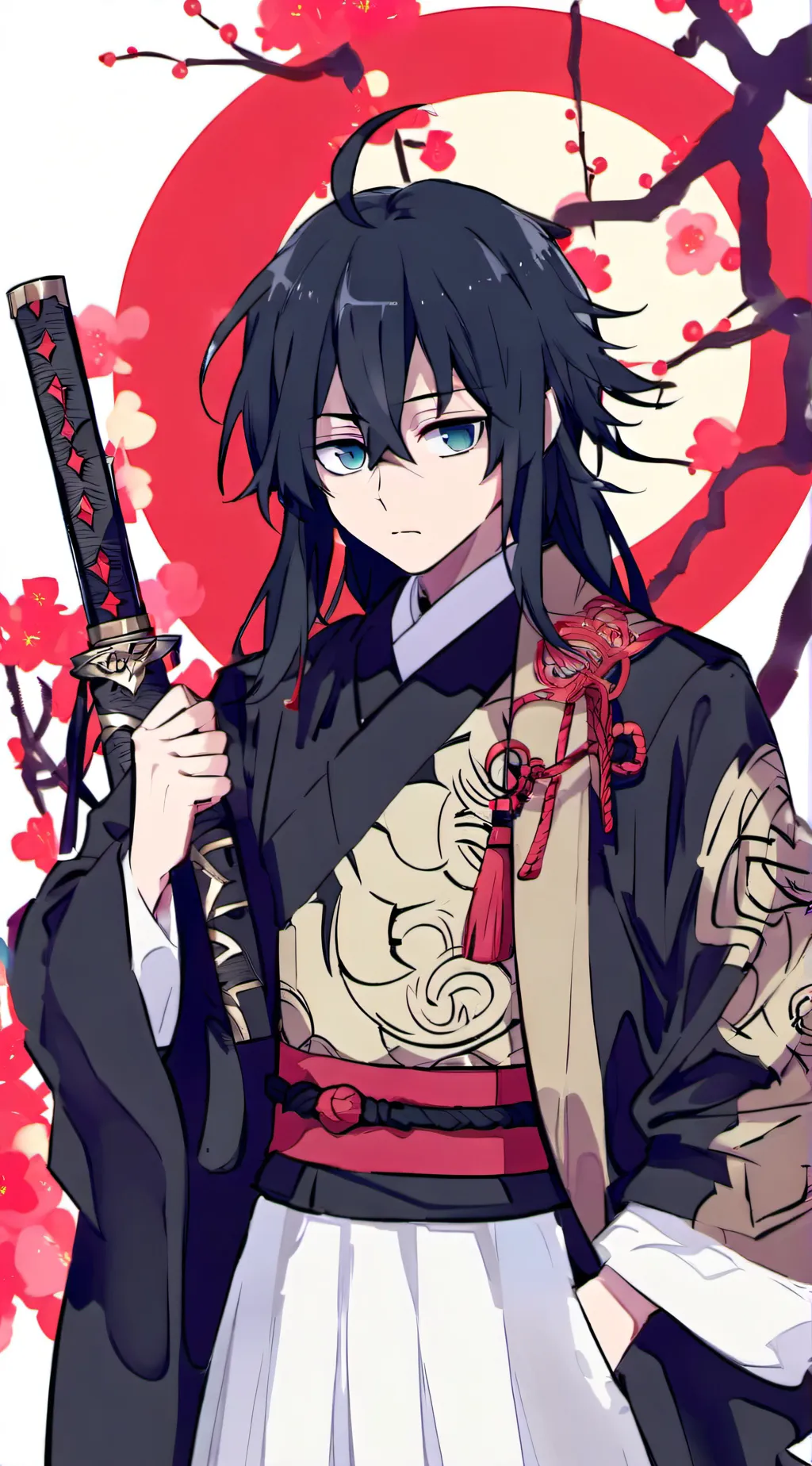 ai character: giyu x shinoubo  background