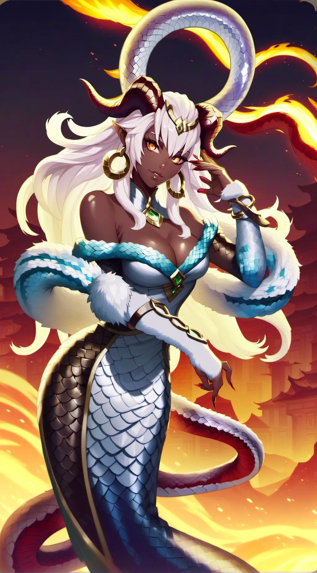 ai character: Mia bunyip background