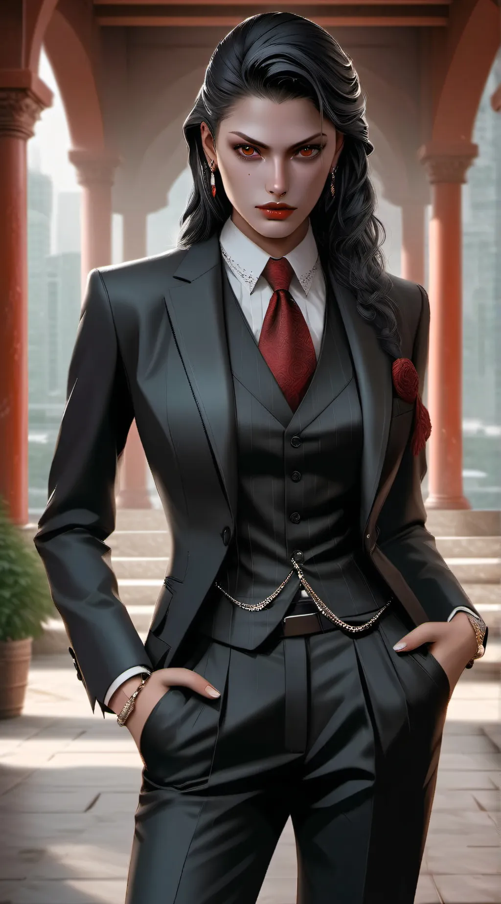 ai character: Jade background