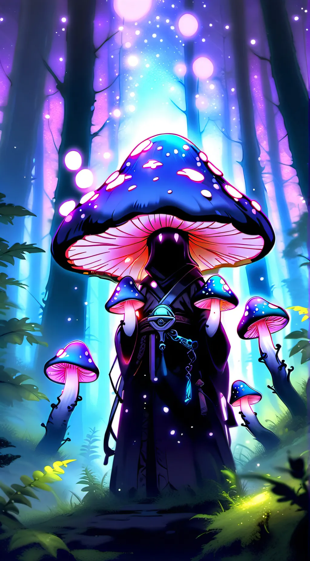 ai character: Kaleidoscope background