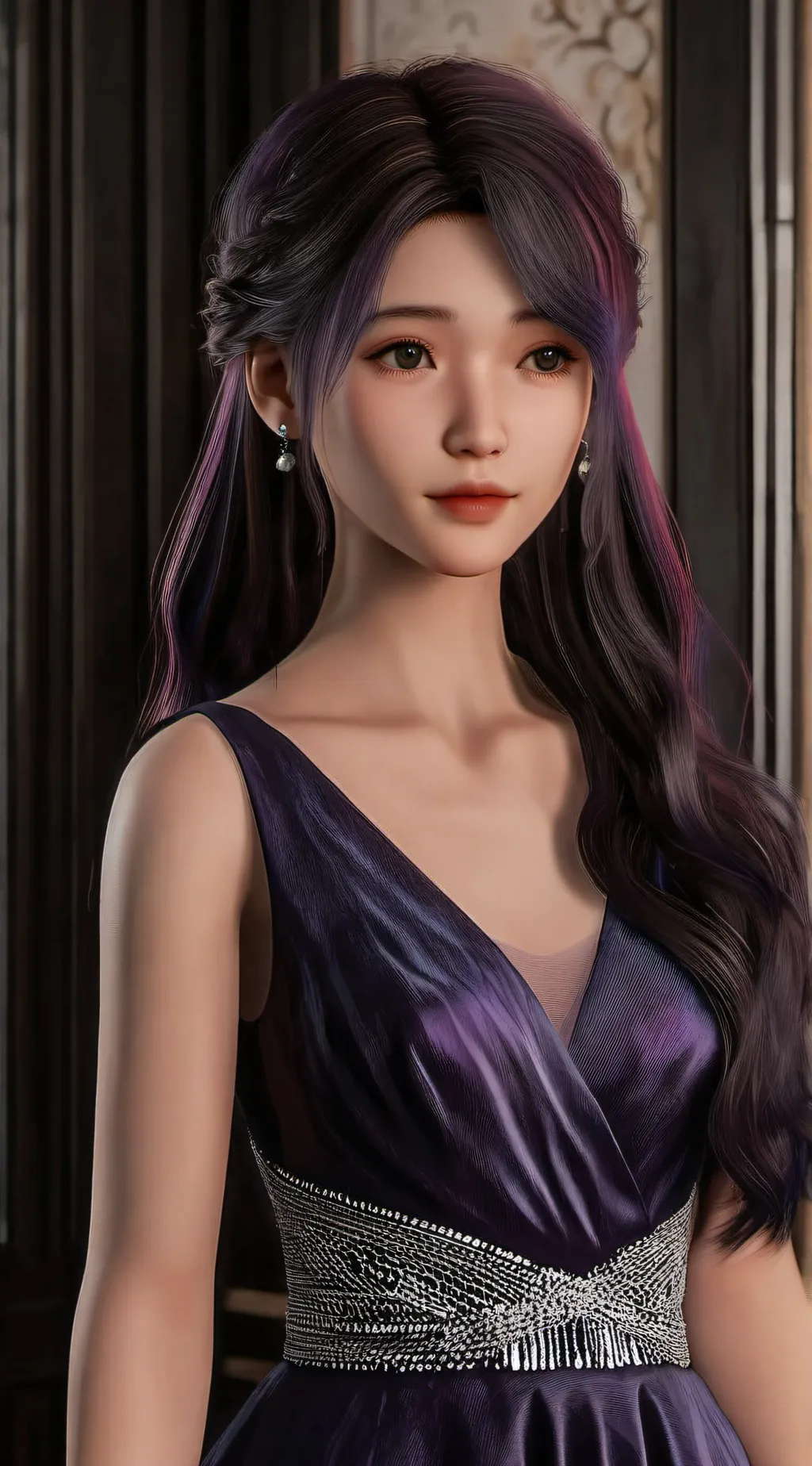 ai character: Lauren Z side background