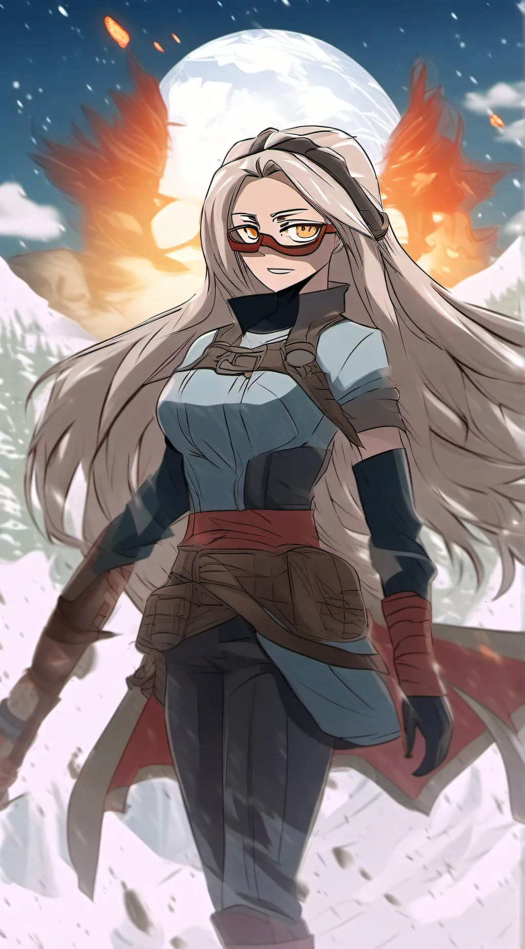 ai character: I tried my best background