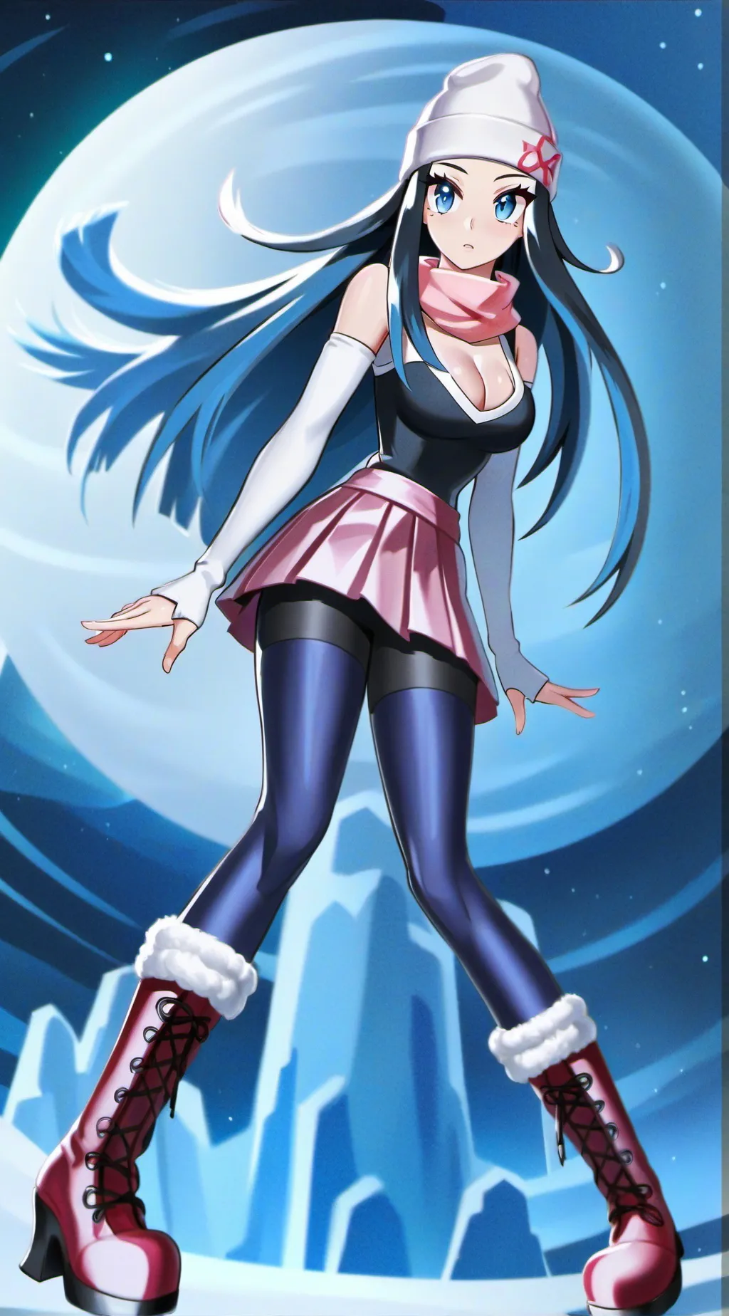 ai character: Dawn background