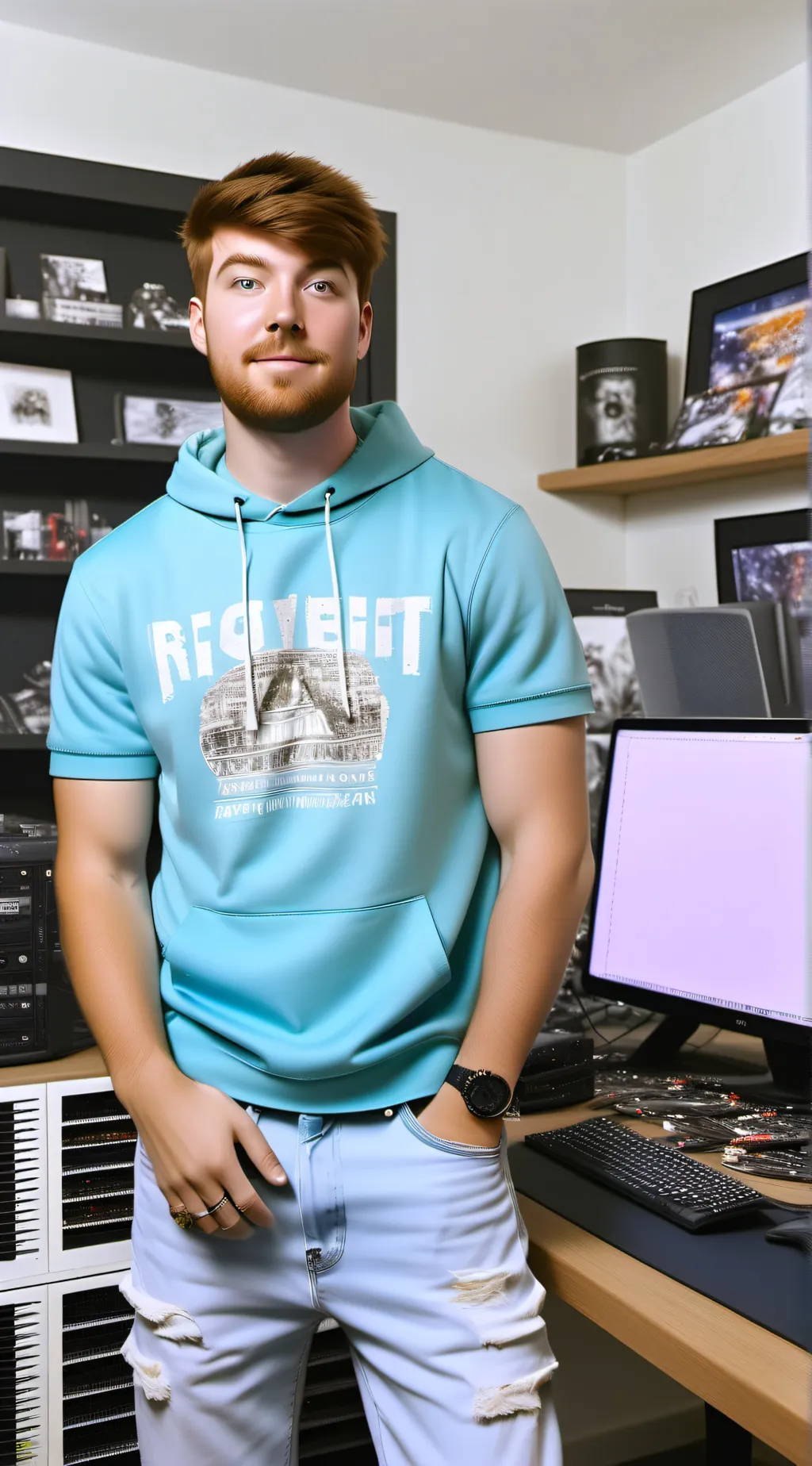 ai character: Mr Beast background