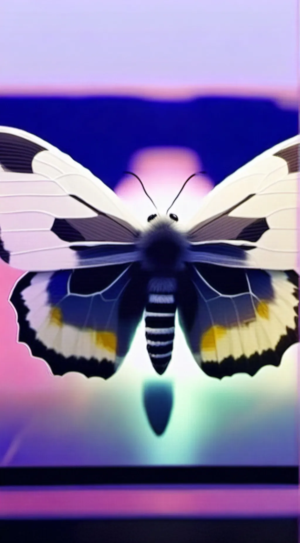 ai character: Thearphy moth background