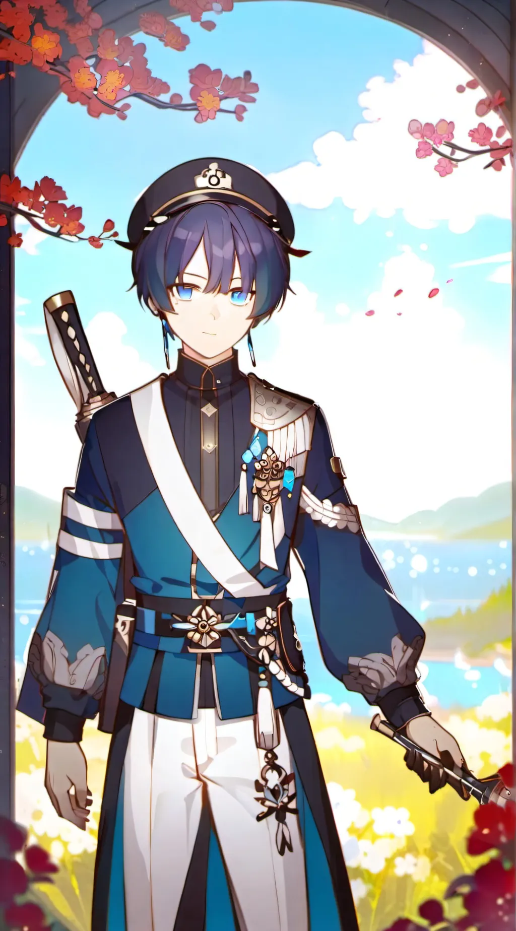 ai character: Wanderer (genshin) background