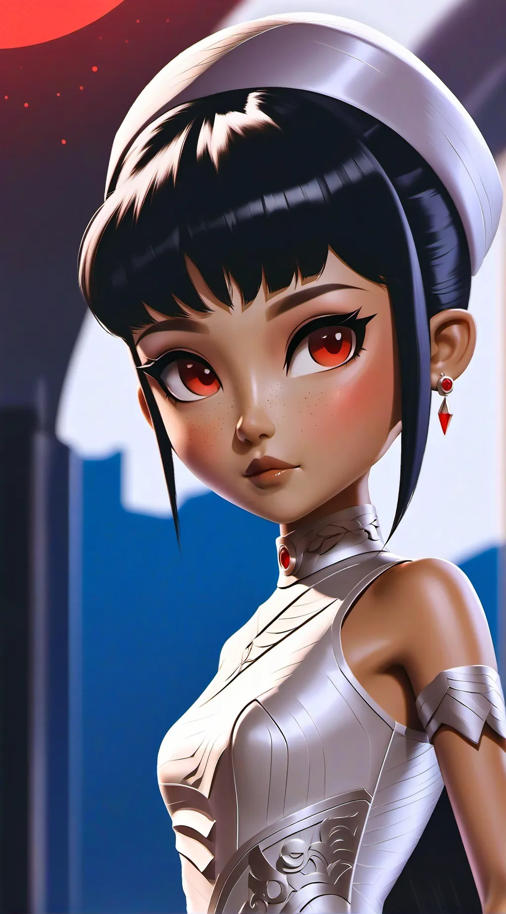 ai character: Clay princess lena background
