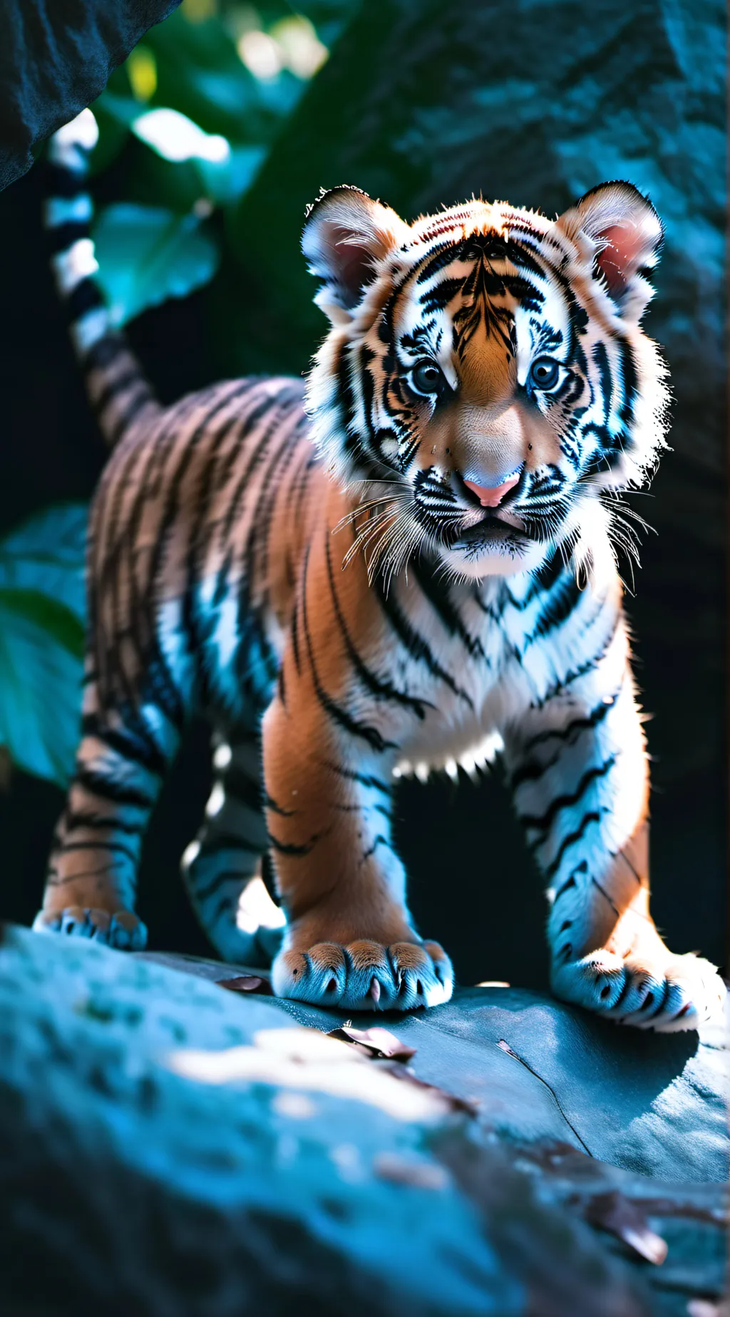 ai character: Tiger cub background
