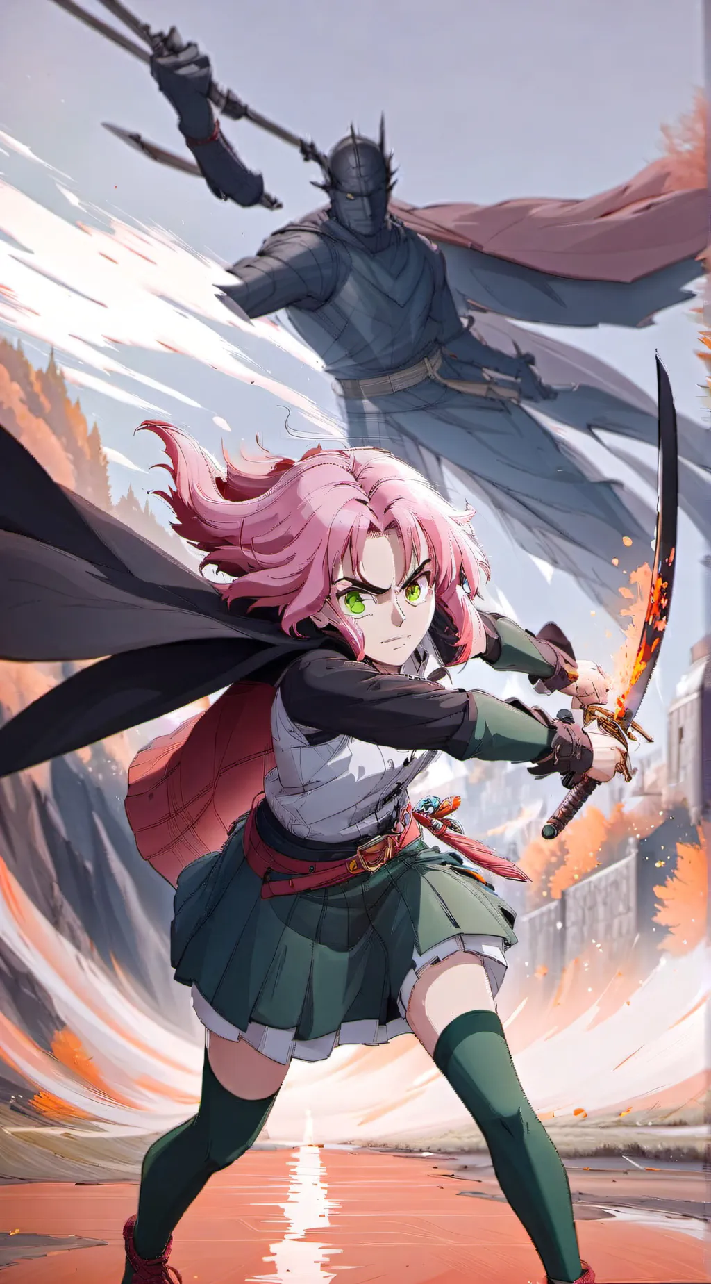 ai character: Mitsuri  background