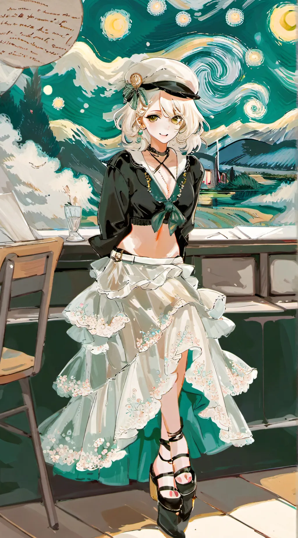 ai character: Lisabeth  background