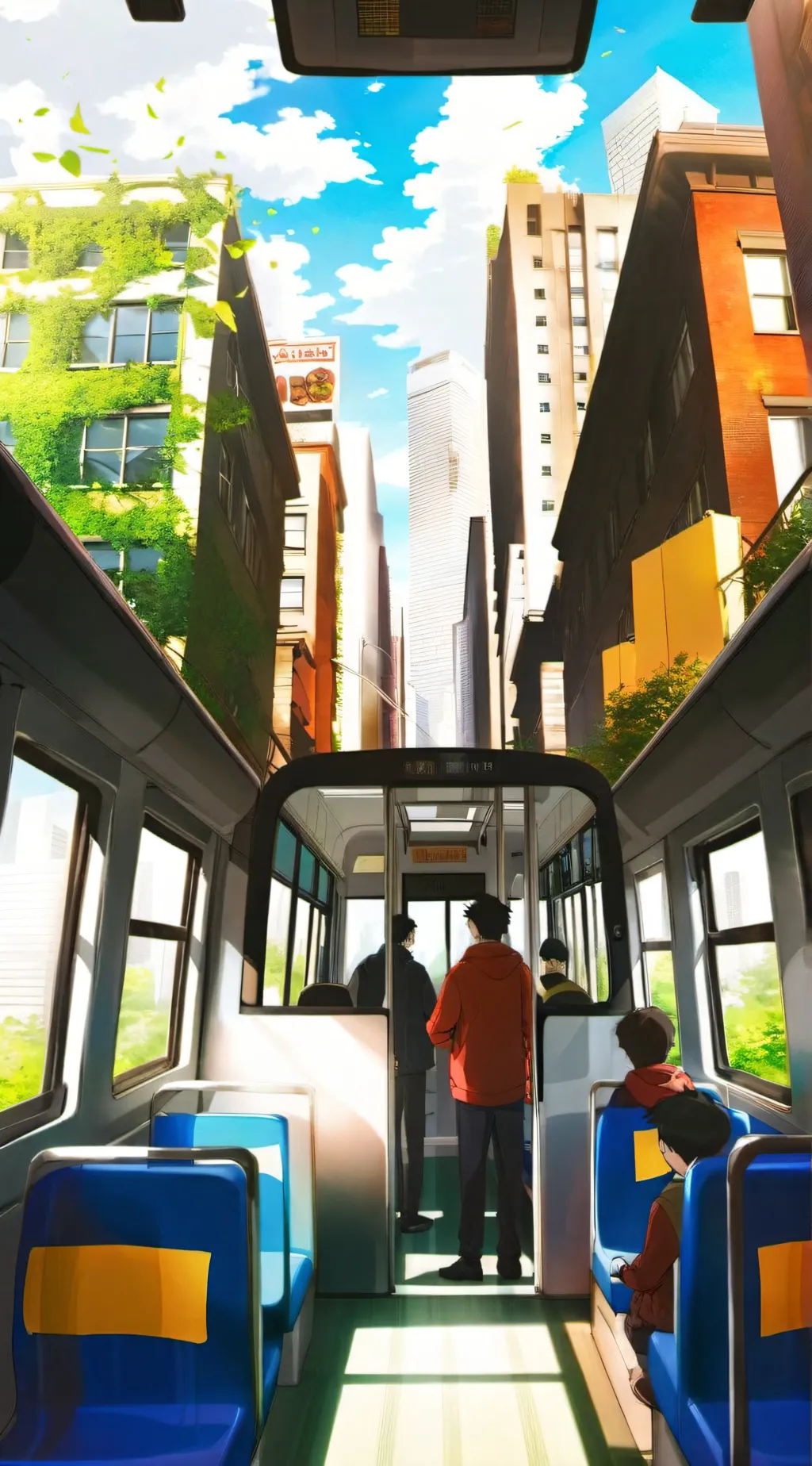 ai character: Mha Bus trip!  background