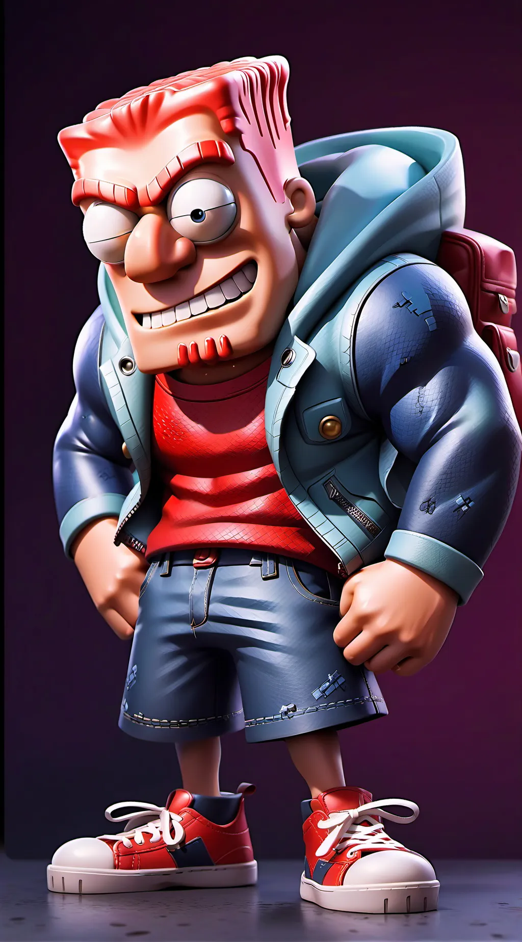 ai character: Evil SpongeBob  background