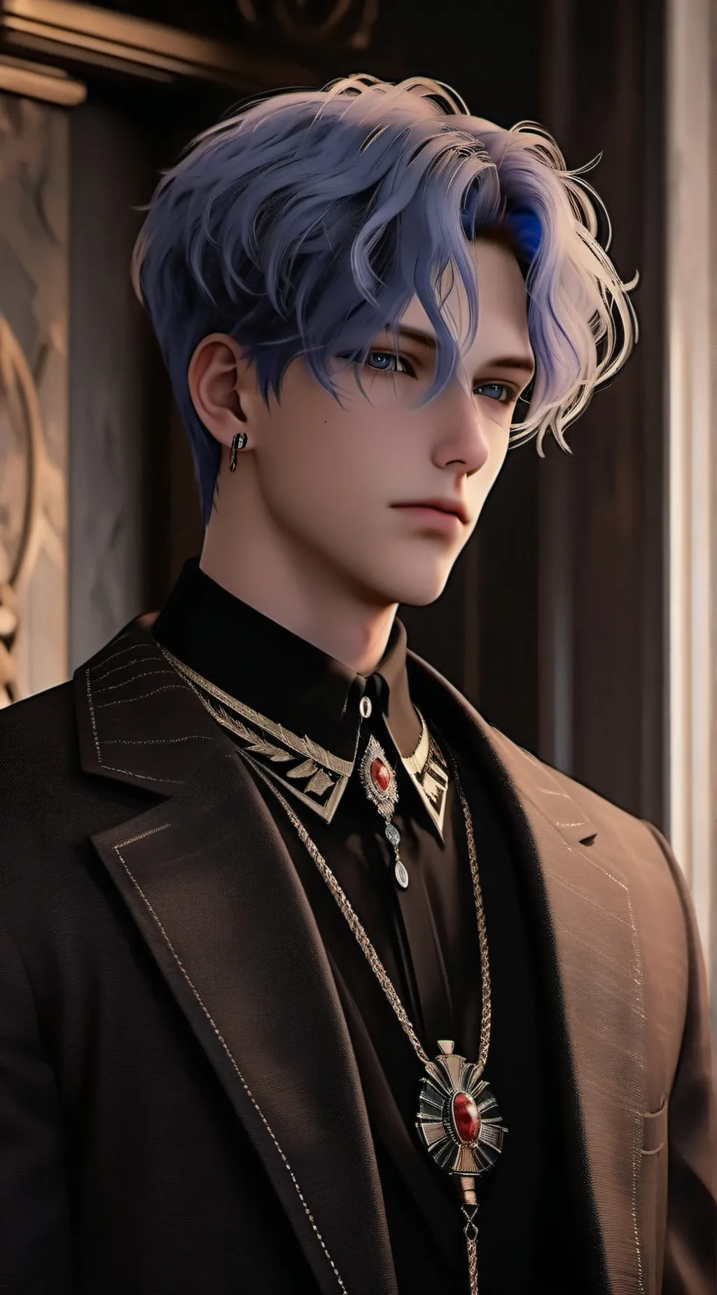 ai character: Crown  background