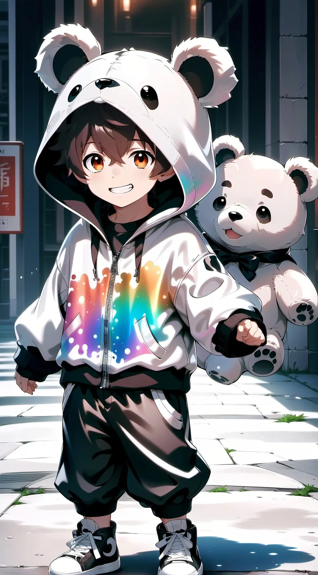 ai character: Freddie background
