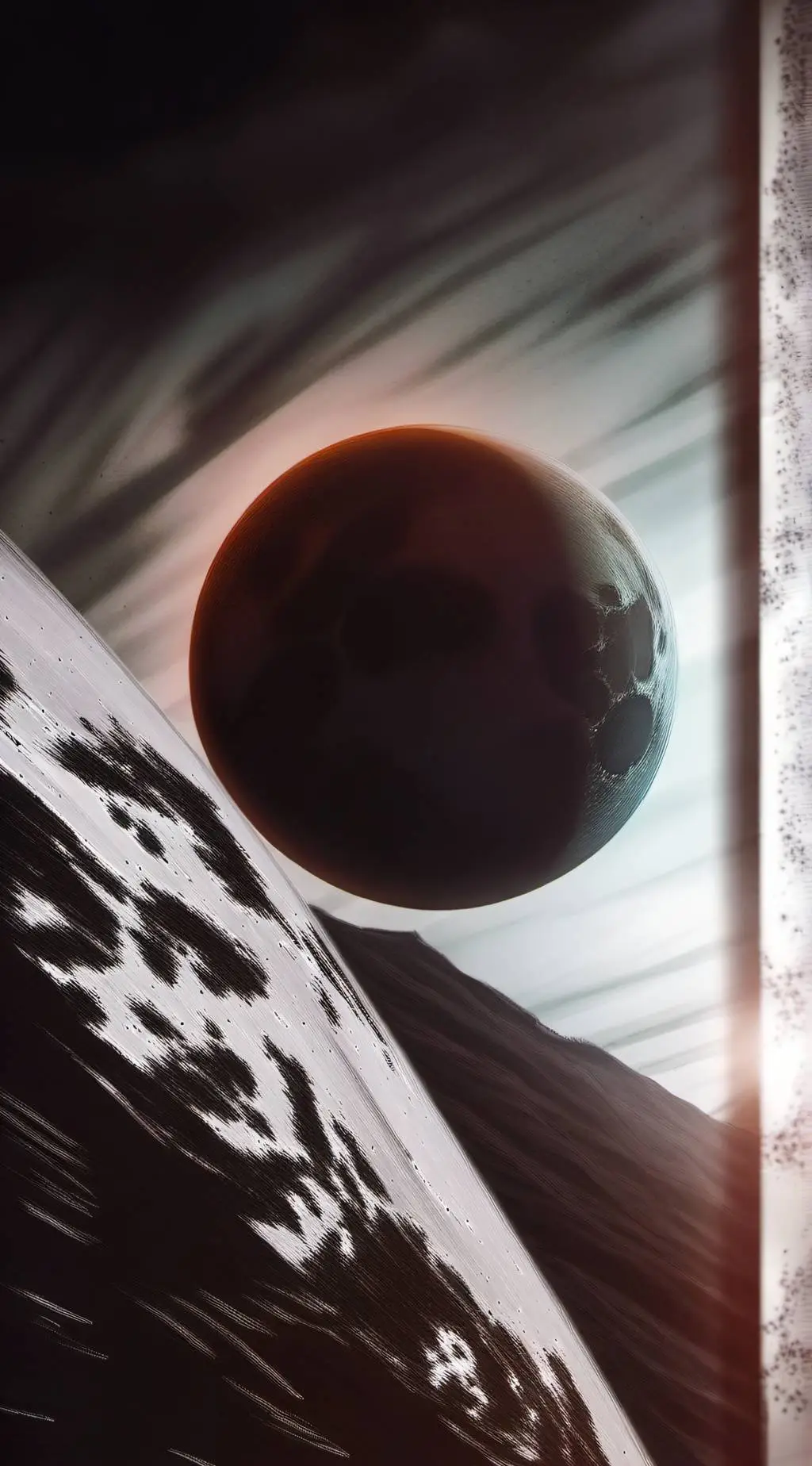 ai character: moon background