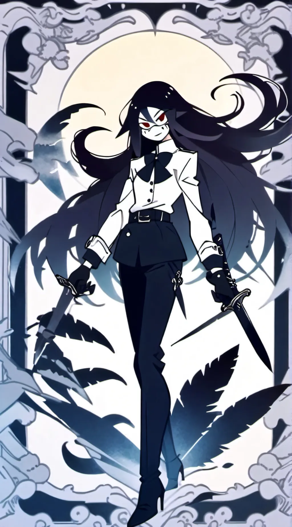 ai character: miss circle  background