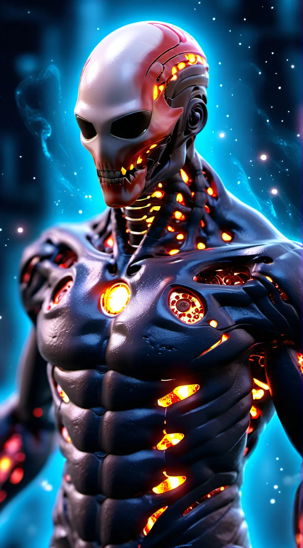 ai character: solitary subject background