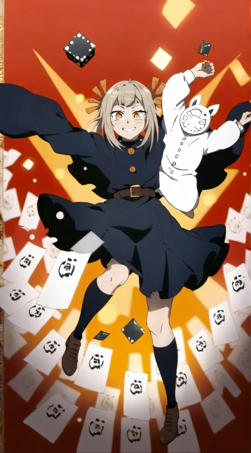 ai character: toga background