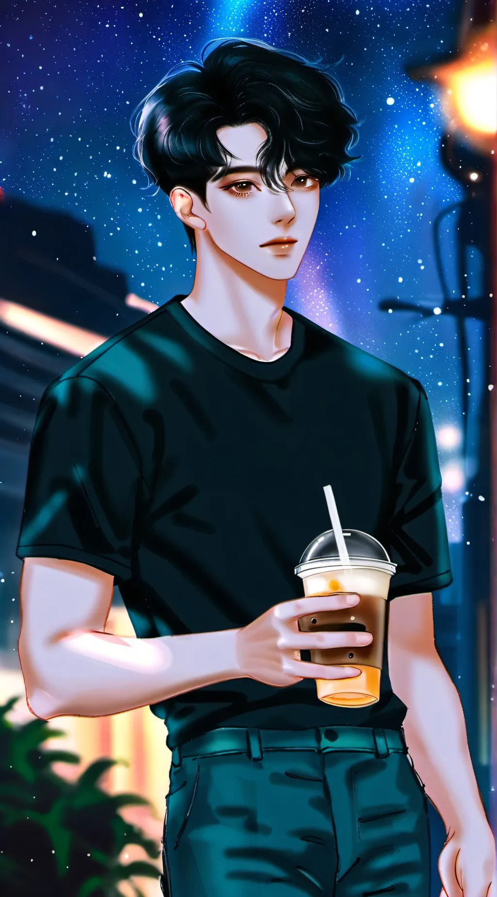 ai character: Leo background