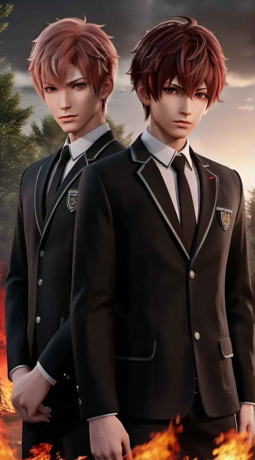 ai character: Eldur & Maguma background