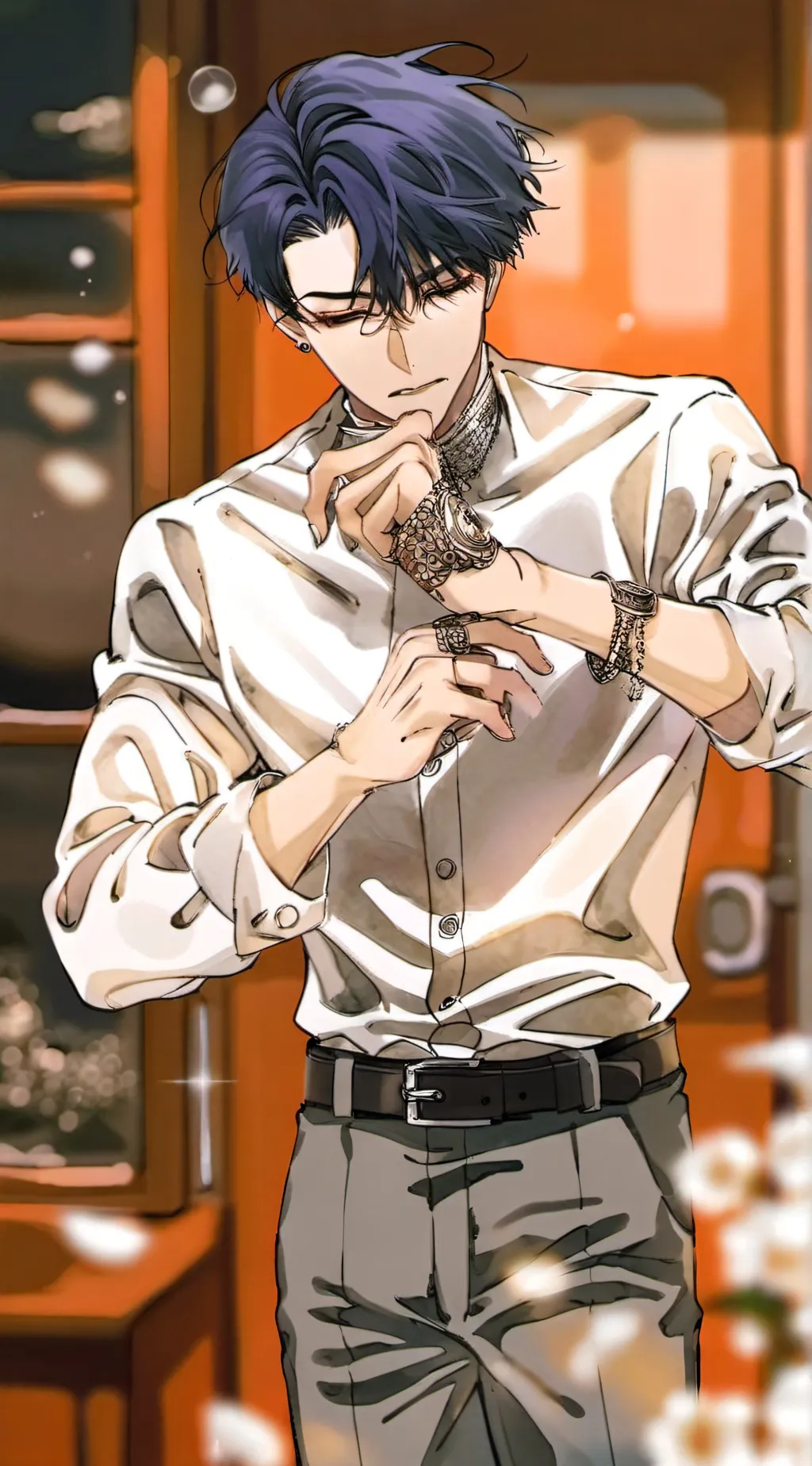 ai character: Mark  background