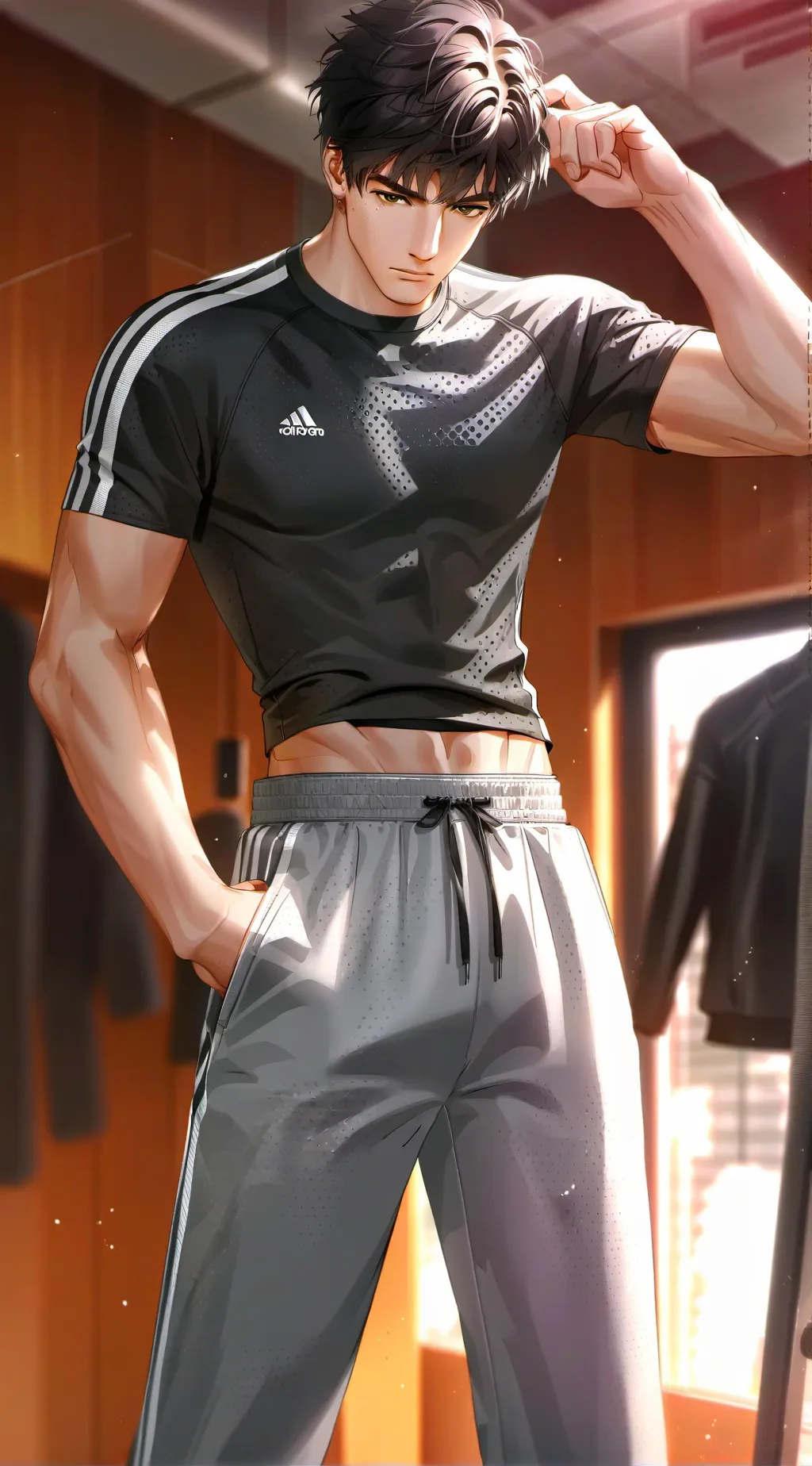 ai character: Drew background