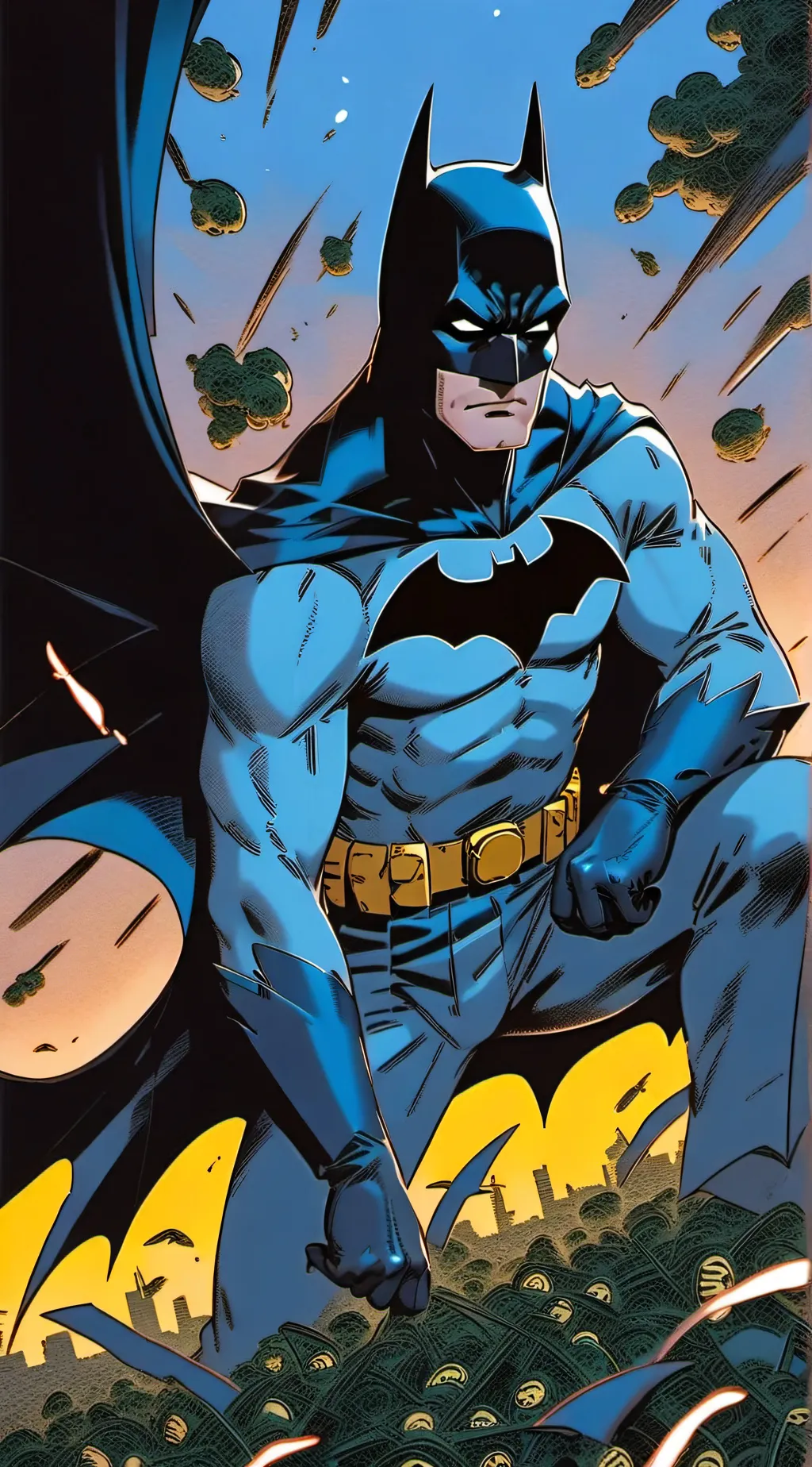 ai character: Batman  background