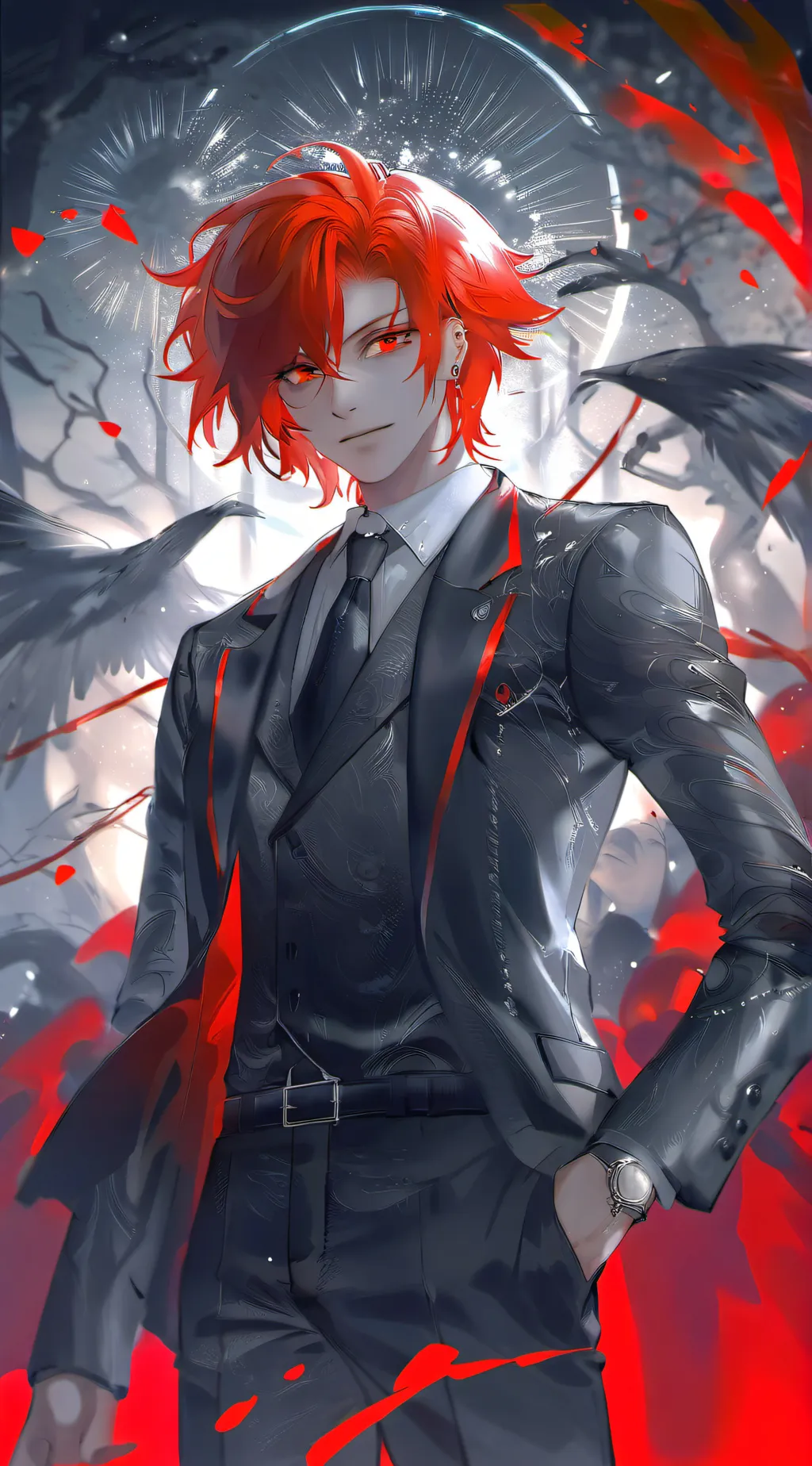ai character: Radioapple background