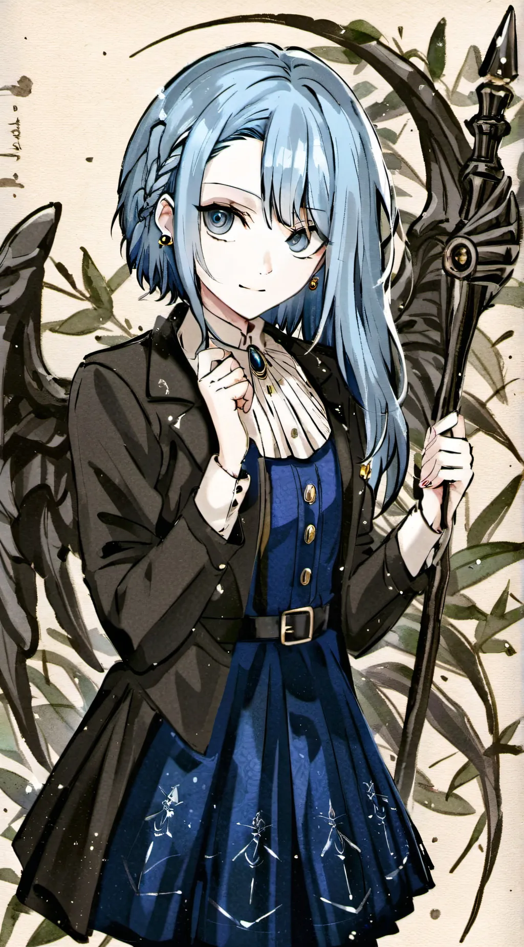ai character: Sapphire  background