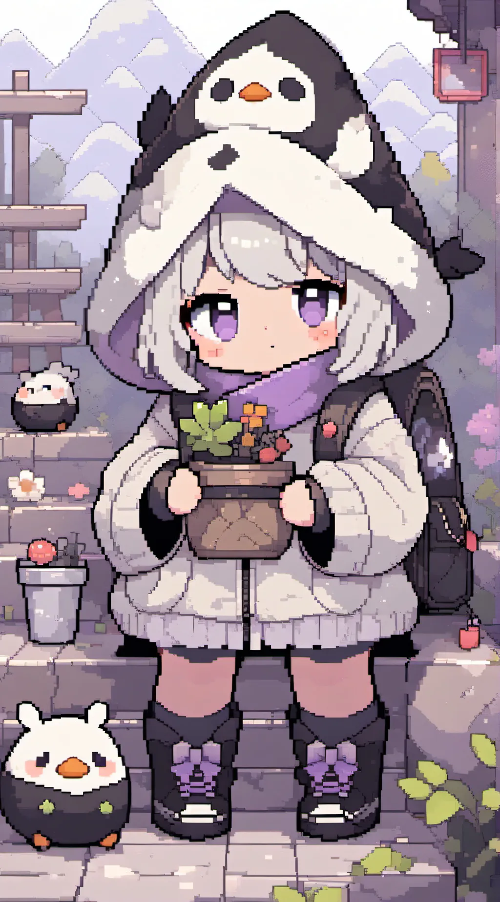 ai character: pou background