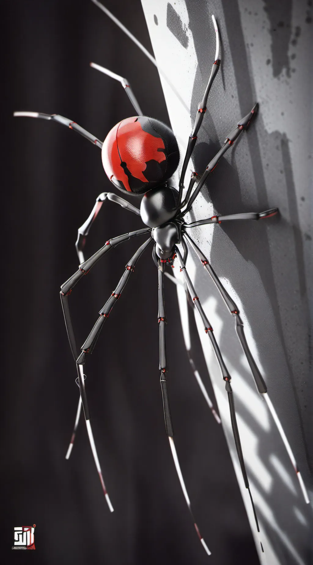 ai character: Is black widow  background