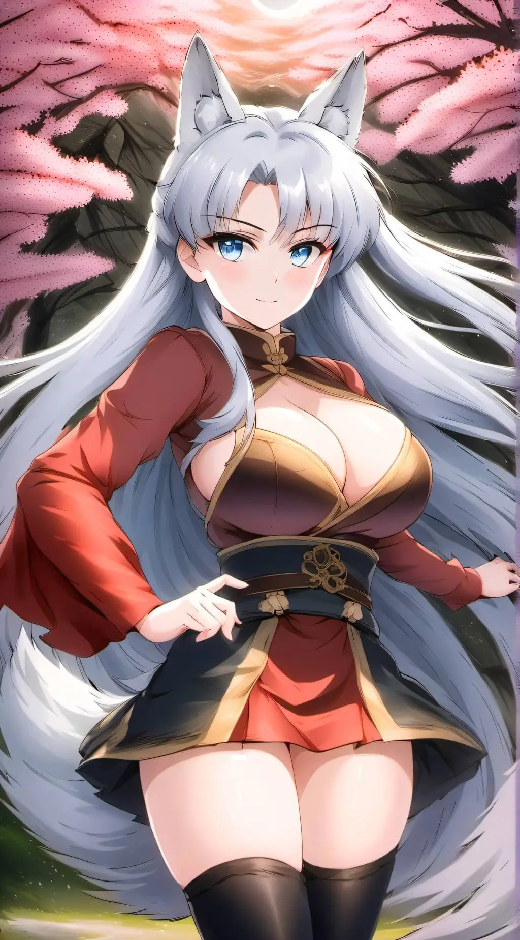 ai character: Blossom background
