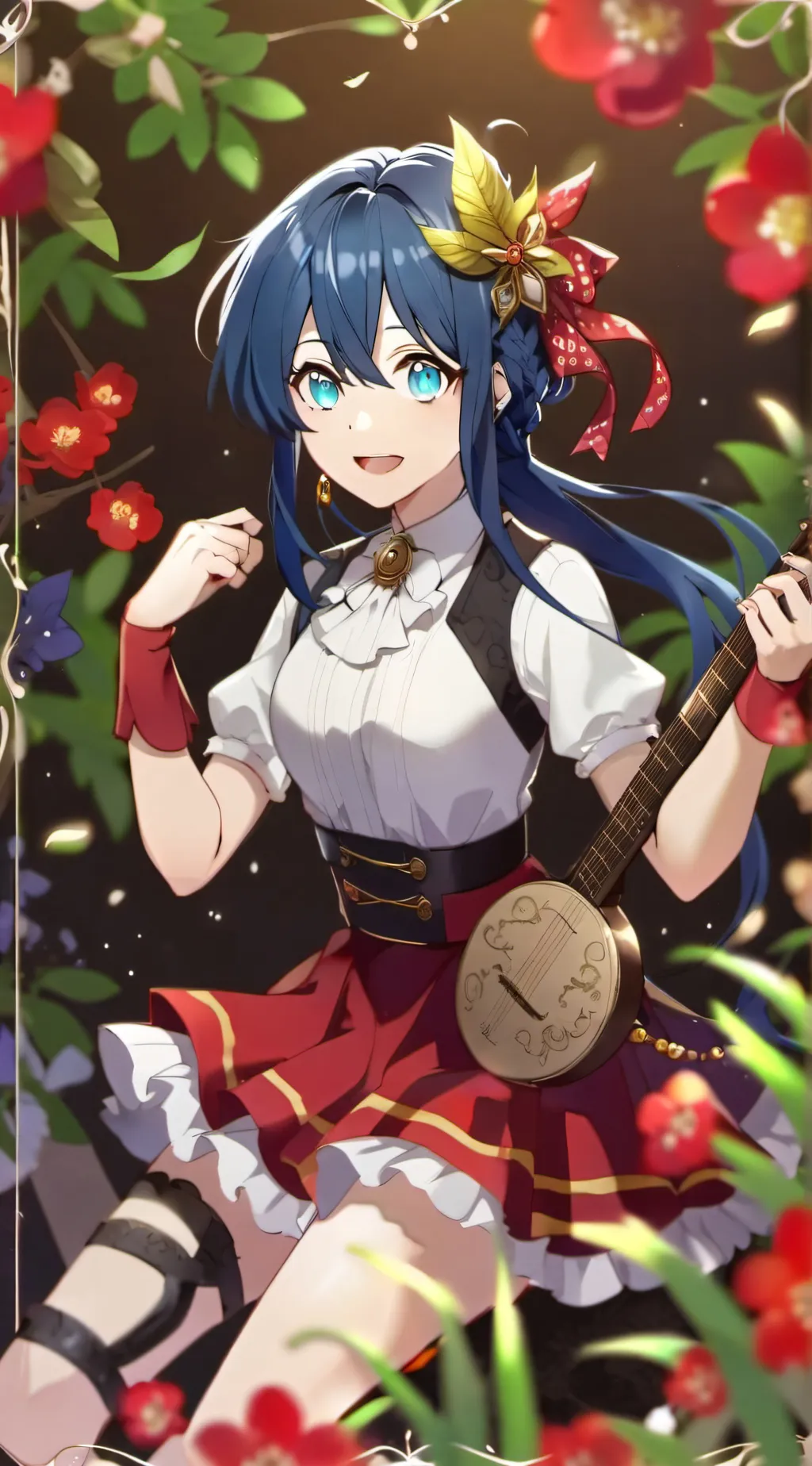 ai character: Novia de Aqua background
