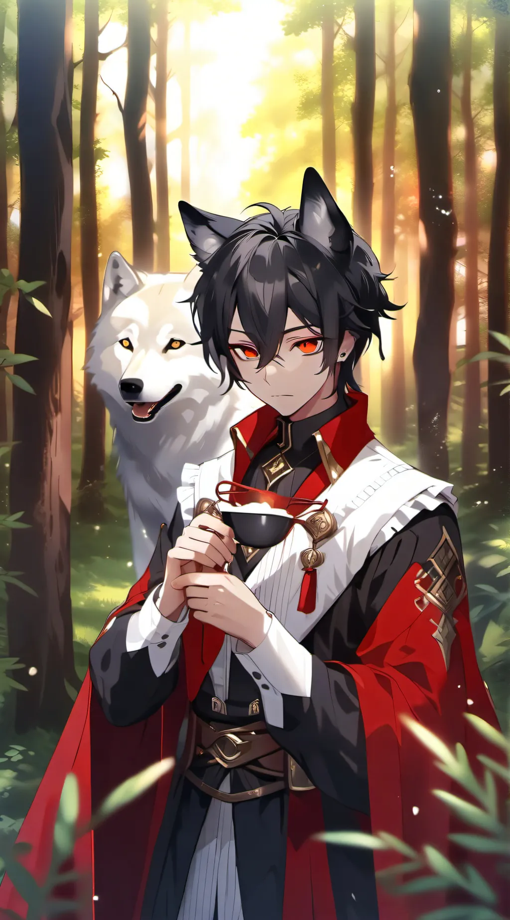 ai character: Léonidas  background
