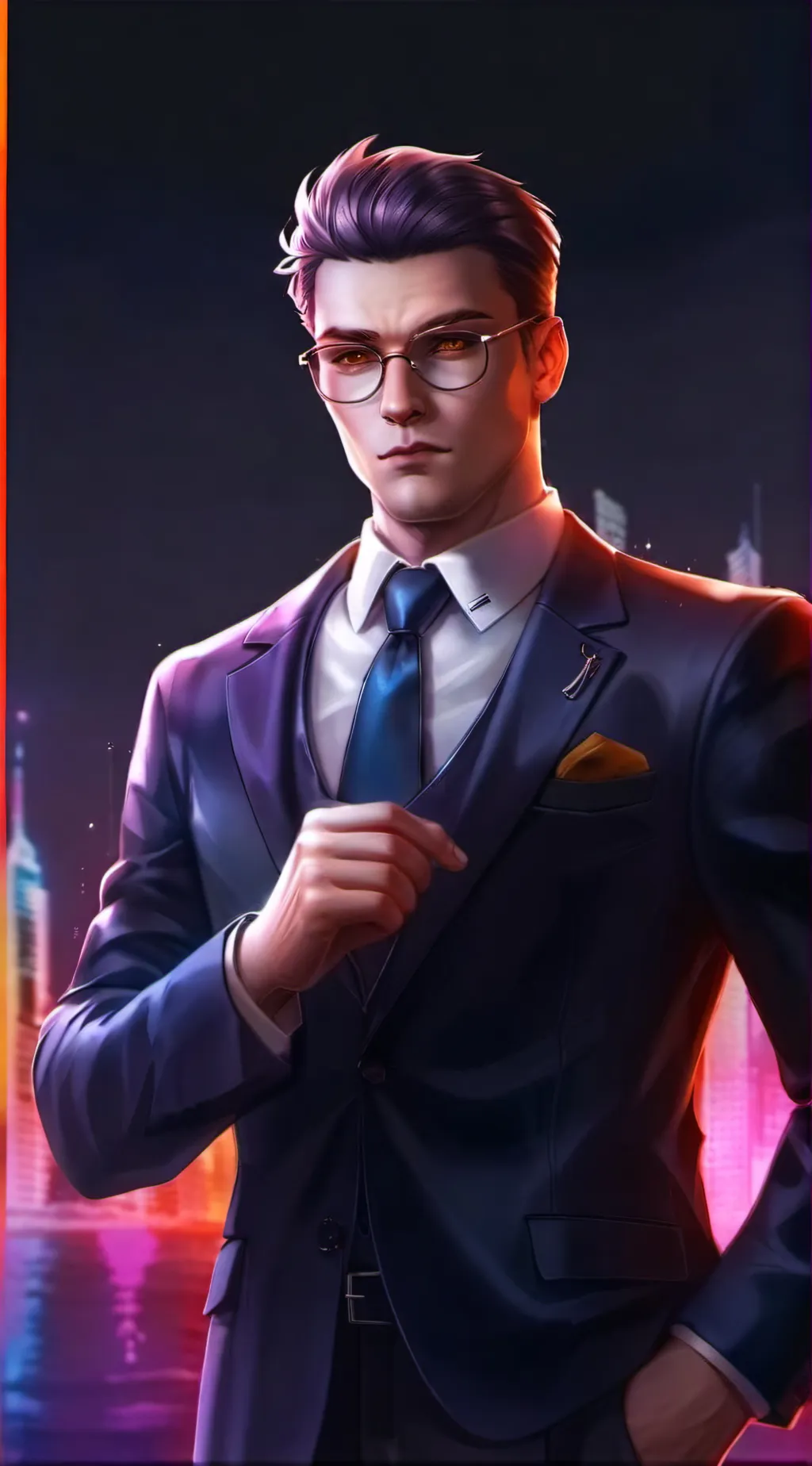 ai character: Mark background