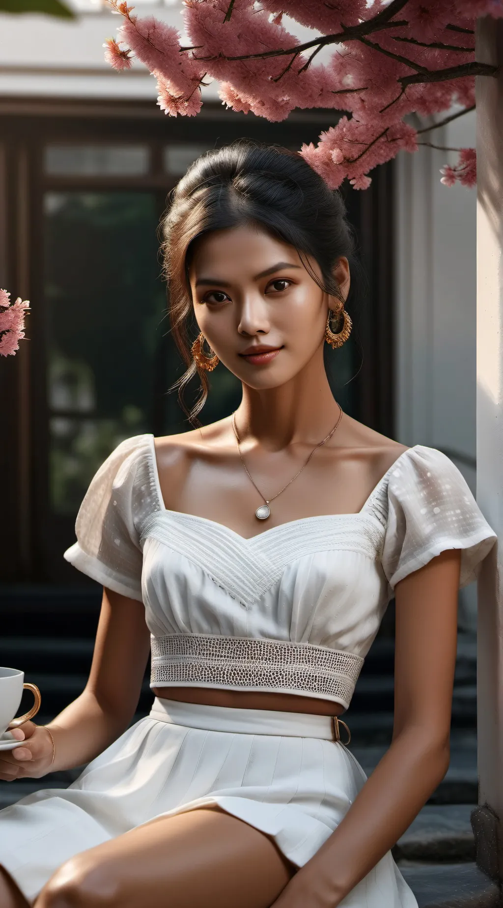 ai character: Mia (preppy queen) background
