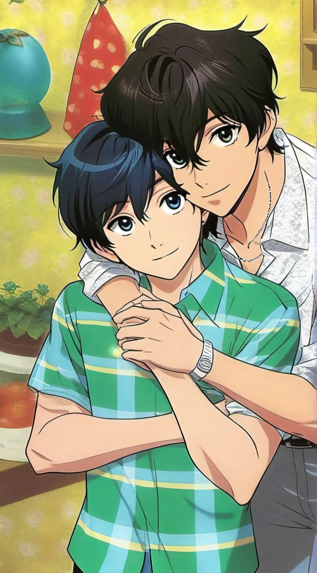 ai character: Your gay dads  background
