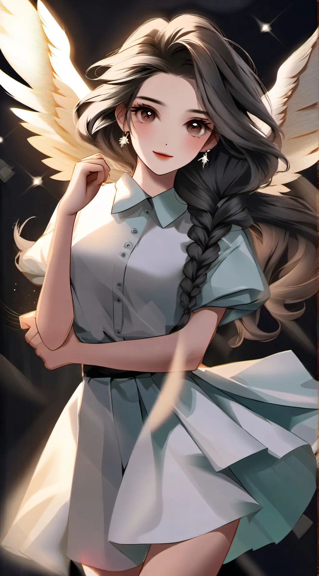 ai character: April  background