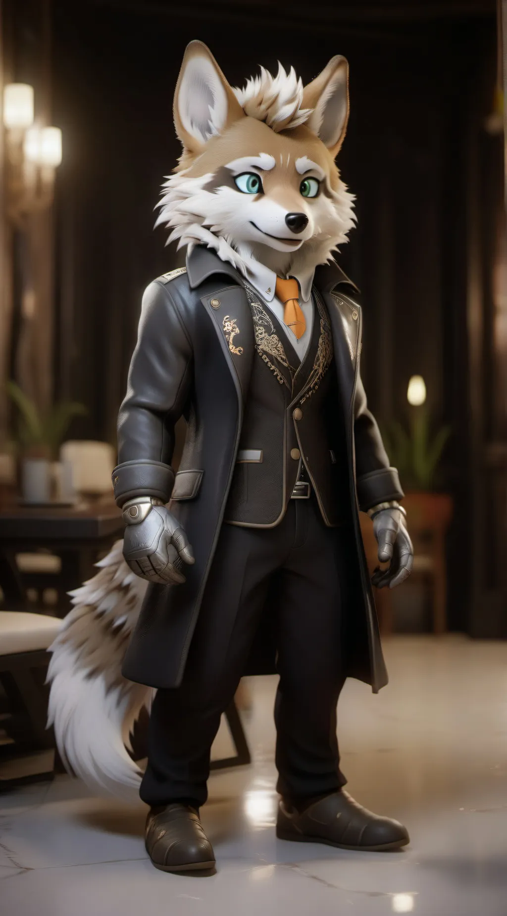 ai character: Furry  background