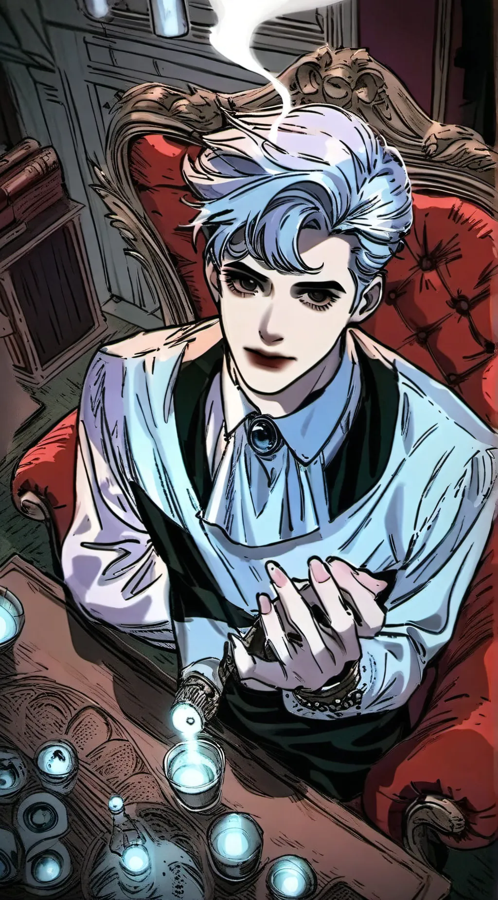ai character: Ghosty man background